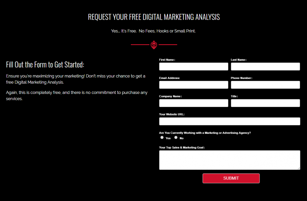 Basic Landing Page Example